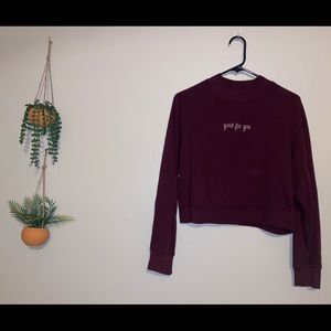 Cropped sweatshirt